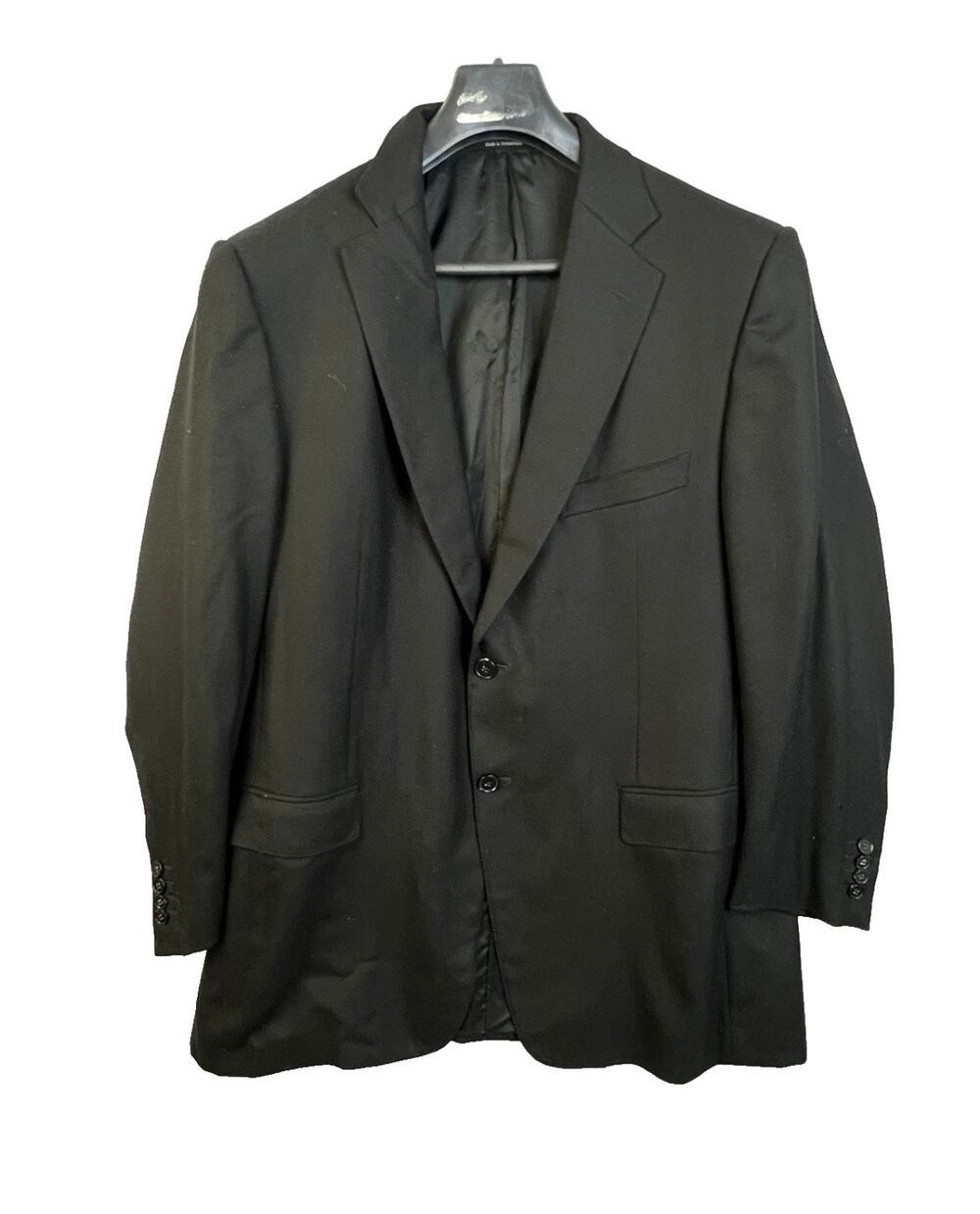 Ermenegildo Zegna Suit Jacket Mens 44 RUS (56R UK) Black Wool Trofeo Business